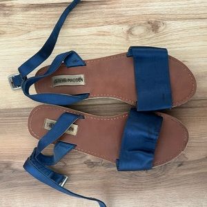 Steve Madden Blue Silk Sandals